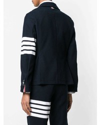 Blazer imprimé bleu marine Thom Browne