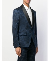 Blazer imprimé cachemire bleu marine Etro