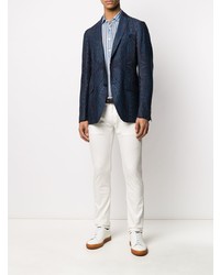 Blazer imprimé cachemire bleu marine Etro