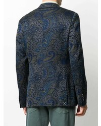 Blazer imprimé cachemire bleu marine Etro