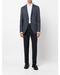 Blazer imprimé cachemire bleu marine Etro