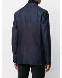 Blazer imprimé cachemire bleu marine Etro