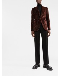 Blazer imprimé cachemire bordeaux Etro