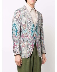 Blazer imprimé cachemire multicolore Etro