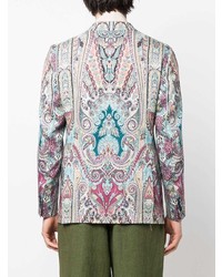 Blazer imprimé cachemire multicolore Etro