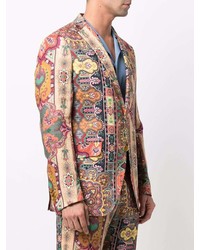 Blazer imprimé cachemire multicolore Etro