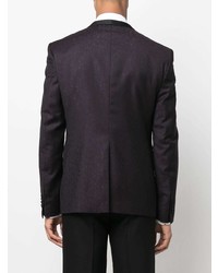 Blazer imprimé cachemire noir Tagliatore