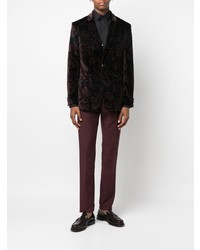 Blazer imprimé cachemire noir Etro