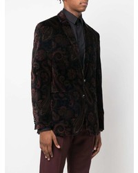 Blazer imprimé cachemire noir Etro