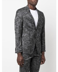 Blazer imprimé gris foncé Karl Lagerfeld