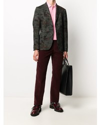 Blazer imprimé gris foncé Etro