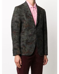 Blazer imprimé gris foncé Etro