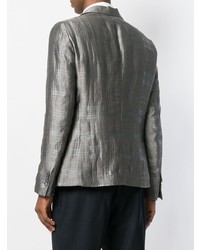 Blazer imprimé gris Giorgio Armani