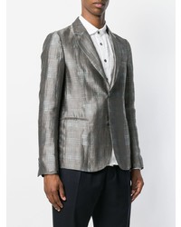 Blazer imprimé gris Giorgio Armani