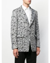 Blazer imprimé gris Comme Des Garcons Homme Plus