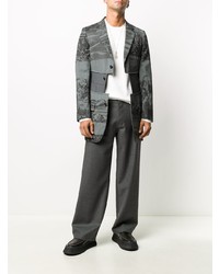 Blazer imprimé gris Comme Des Garcons Homme Plus