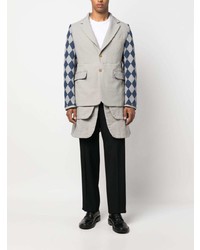 Blazer imprimé gris Comme Des Garcons Homme Plus