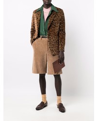 Blazer imprimé léopard marron Etro