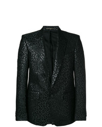 Blazer imprimé léopard noir Givenchy
