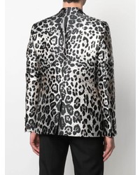 Blazer imprimé léopard noir Dolce & Gabbana