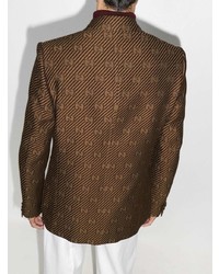 Blazer imprimé marron Gucci