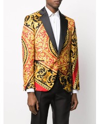 Blazer imprimé multicolore Versace