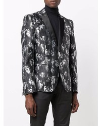 Blazer imprimé noir et blanc Just Cavalli