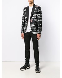 Blazer imprimé noir et blanc Philipp Plein