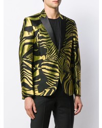 Blazer imprimé noir et doré Just Cavalli