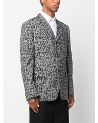 Blazer imprimé noir Comme Des Garcons Homme Plus