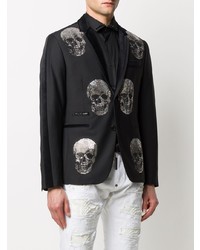 Blazer imprimé noir Philipp Plein