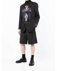 Blazer imprimé noir Raf Simons