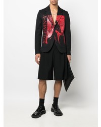 Blazer imprimé noir Raf Simons