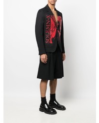 Blazer imprimé noir Raf Simons