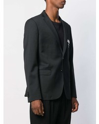 Blazer imprimé noir Moschino