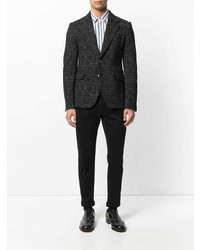 Blazer imprimé noir Dolce & Gabbana