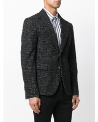 Blazer imprimé noir Dolce & Gabbana