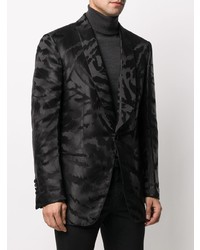 Blazer imprimé noir Tom Ford