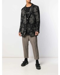 Blazer imprimé noir Yohji Yamamoto