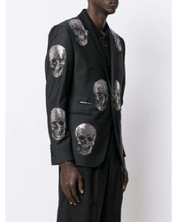 Blazer imprimé noir Philipp Plein