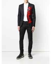 Blazer imprimé noir DSQUARED2