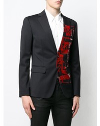 Blazer imprimé noir DSQUARED2