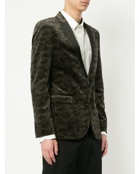 Blazer imprimé olive Loveless