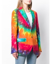 Blazer imprimé tie-dye multicolore R13