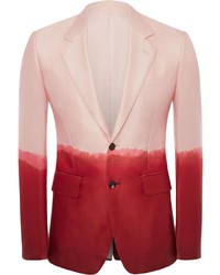 Blazer imprimé tie-dye rose Alexander McQueen
