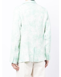 Blazer imprimé tie-dye vert menthe Avant Toi