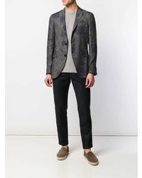 Blazer imprimé vert foncé Etro