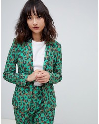 Blazer imprimé vert