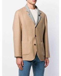 Blazer marron clair Brunello Cucinelli