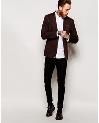 Blazer marron foncé Asos